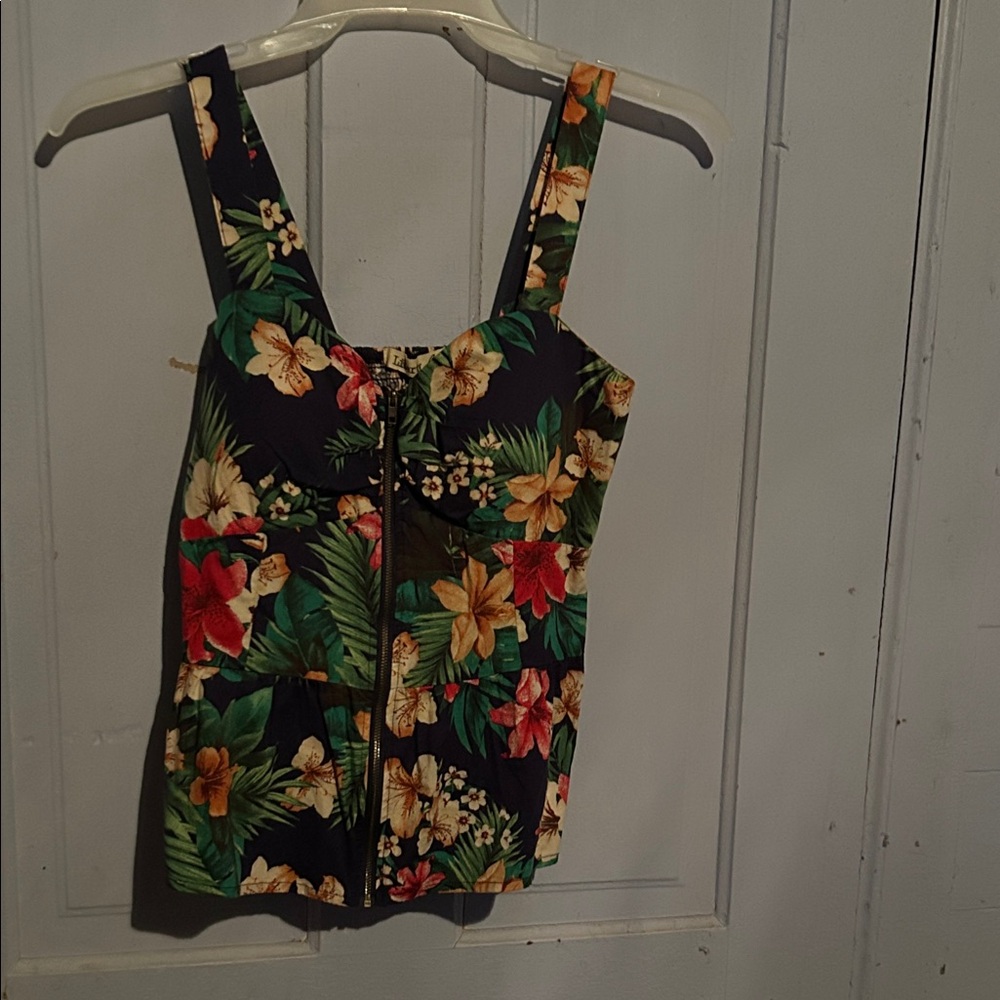 Liberty Love Floral Print Crop Top - Multicolor